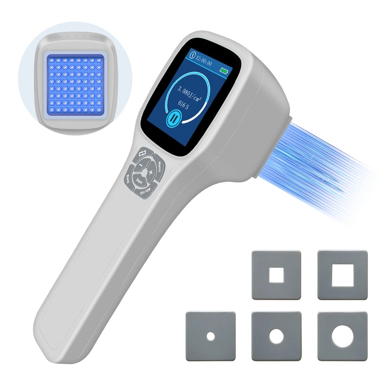 ZJKC Handheld Excimer UVB Light Therapy 308nm Home Phototherapy Device Relief for Vitiligo, Psoriasis & Dermatitis
