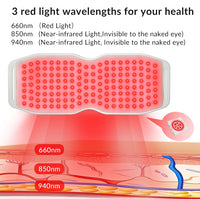 ZJKC Red Light Therapy Belt Pain Relief Pad 450pcs LED for Joint at Home, Outdoors, Relax Muscle