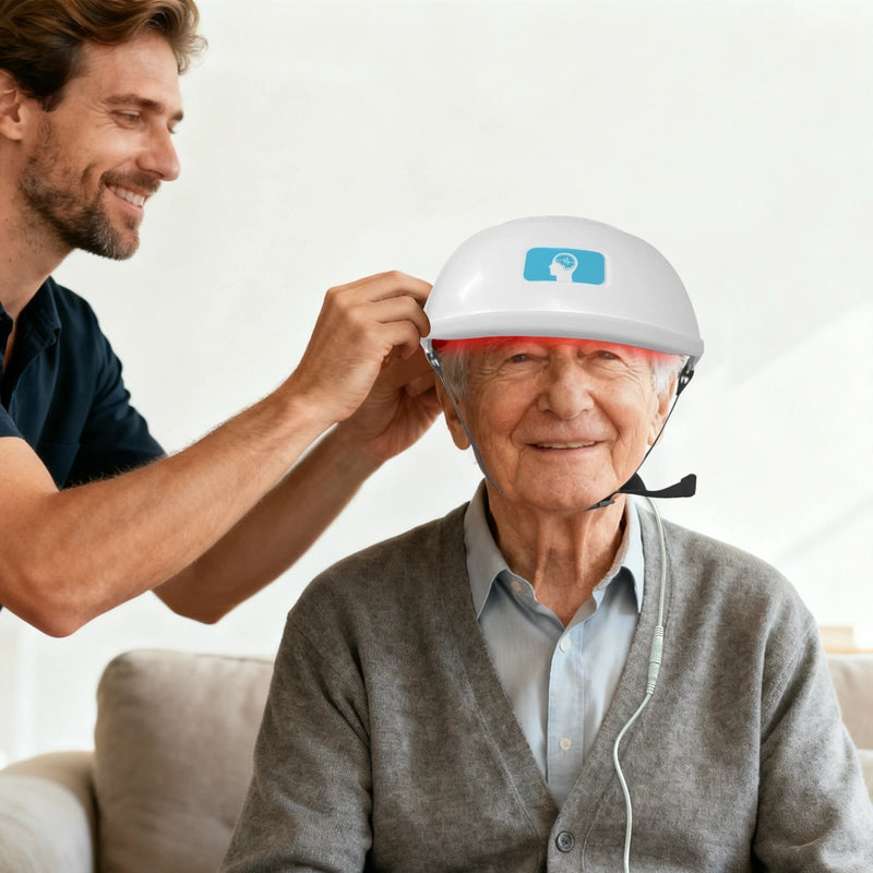 ZJKC 810/1070nm×280 Infrared and Red Light Therapy Device, Infrared Light Photobiomodulation Helmet for Brain Health