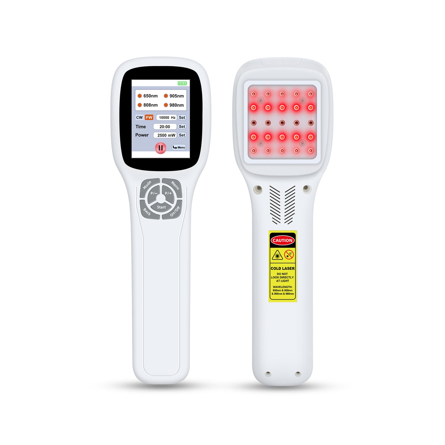 ZJKC Handheld Red Light Therapy Device for Humans Pets 2500mW Cold Laser Therapy Device for Pain Relief Arthritis Muscles