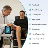 ZJKC Class 4 Laser Therapy Device 30W High Intensity Laser for People and Dogs Horses