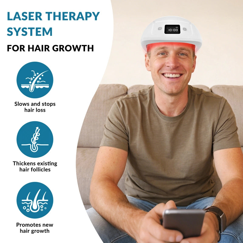 ZJKC 650nm Red Light Therapy Laser for Hair Regrowth Hair Loss Treatment Helmet