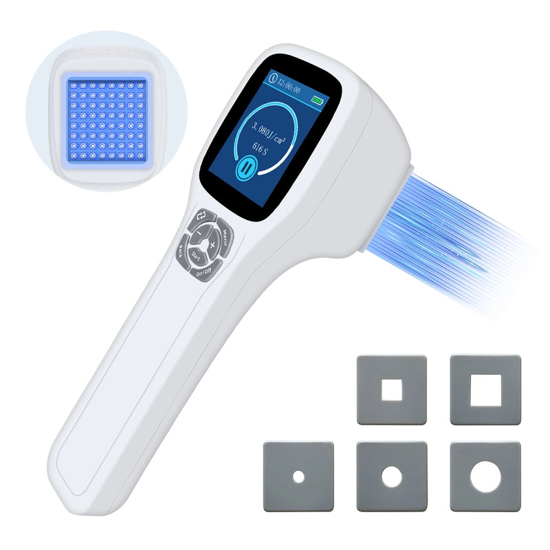 Handheld Excimer UVB Light Therapy 308nm Home Phototherapy Device –Relief for Vitiligo, Psoriasis & Dermatitis