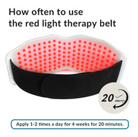 ZJKC Red Light Therapy Belt Pain Relief Pad 450pcs LED for Joint at Home, Outdoors, Relax Muscle