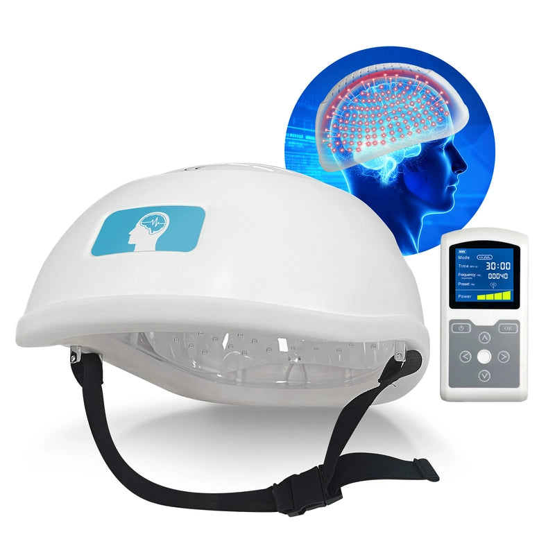 ZJKC 810/1070nm×280 Infrared and Red Light Therapy Device, Infrared Light Photobiomodulation Helmet for Brain Health
