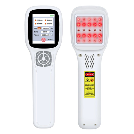 ZJKC Handheld Red Light Therapy Device for Humans Pets 2500mW Cold Laser Therapy Device for Pain Relief Arthritis Muscles