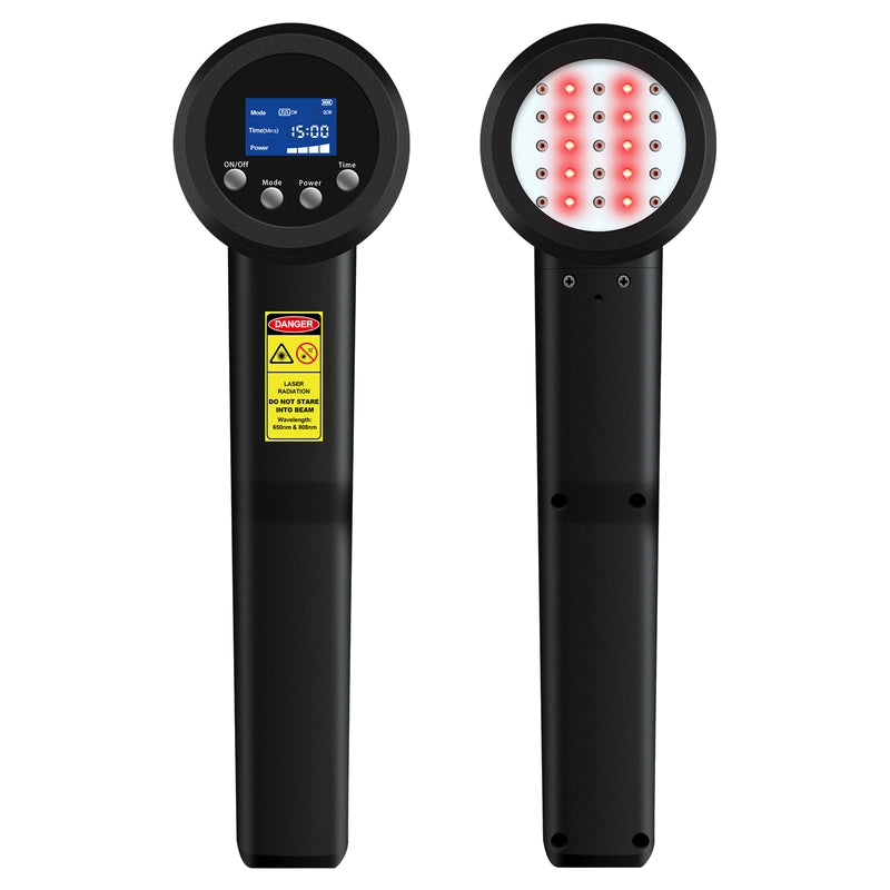 ZJKC Upgraded Cold Laser Pain Treatment Device, 3-12W DIY Wavelength Red Light Therapy Device for Relieving Muscle, Joints & Knees Pain