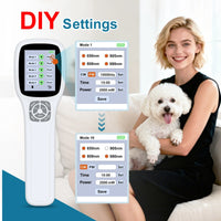 ZJKC Handheld Red Light Therapy Device for Humans Pets 2500mW Cold Laser Therapy Device for Pain Relief Arthritis Muscles