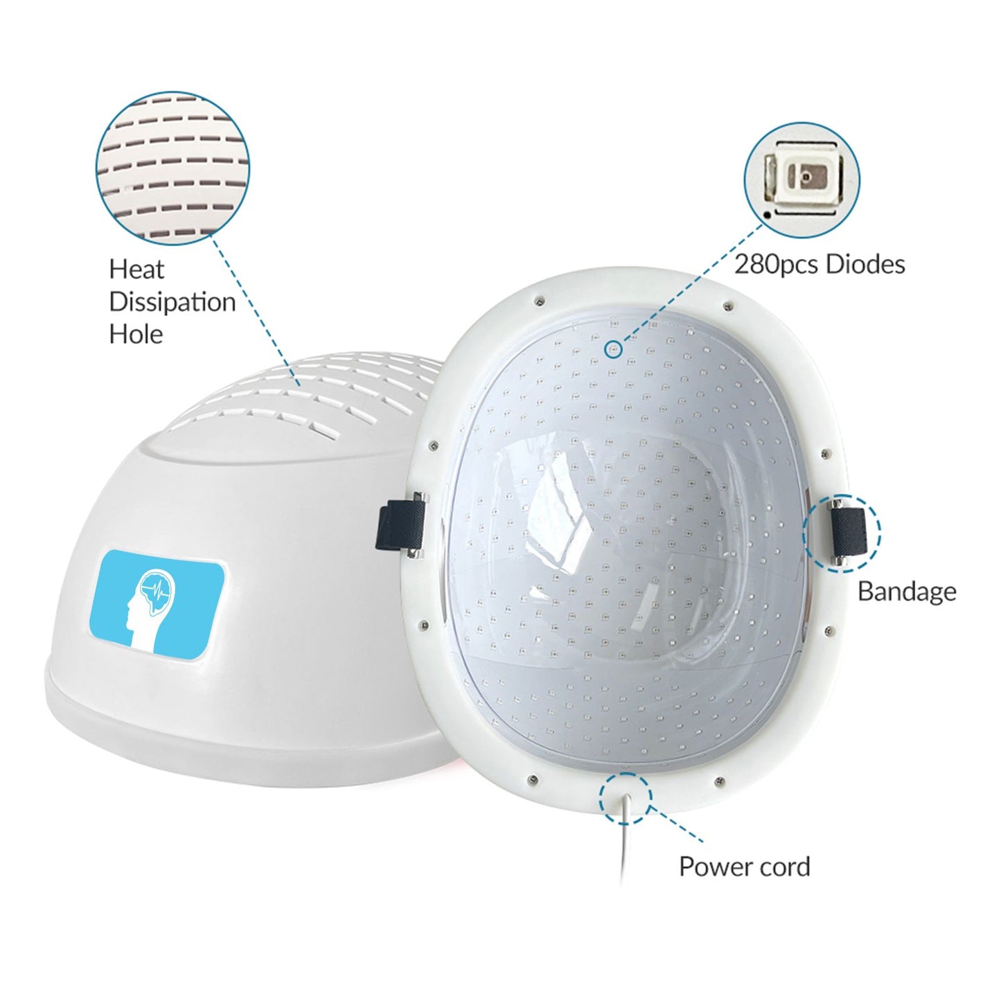 SupraCure 1070nm PBM Near-Infrared Photobiomodulation Helmet for Brain Therapy-2