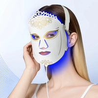 ZJKC 7 Color Red Light Therapy Mask LED Beauty Machine for Face at Home and Travel – Rechargeable & Silicone