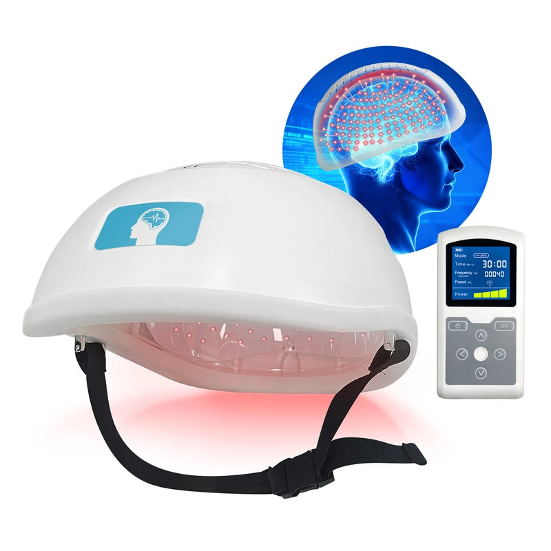 ZJKC 810/1070nm×280 Infrared and Red Light Therapy Device, Infrared Light Photobiomodulation Helmet for Brain Health